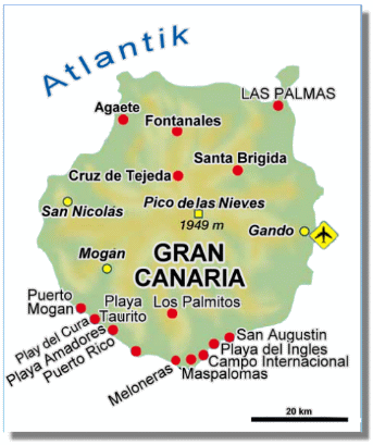 Gran Canaria Karte