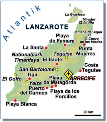 Lanzarote Karte