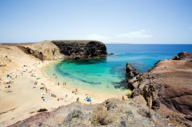 Papagayo Strand im Süden der Insel Papagayo Strand im Süden der Insel