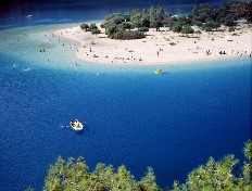 Sandstrand Tuerkei Fethiye Oludeniz